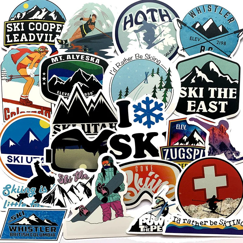 10/50pcs Winter Stickers