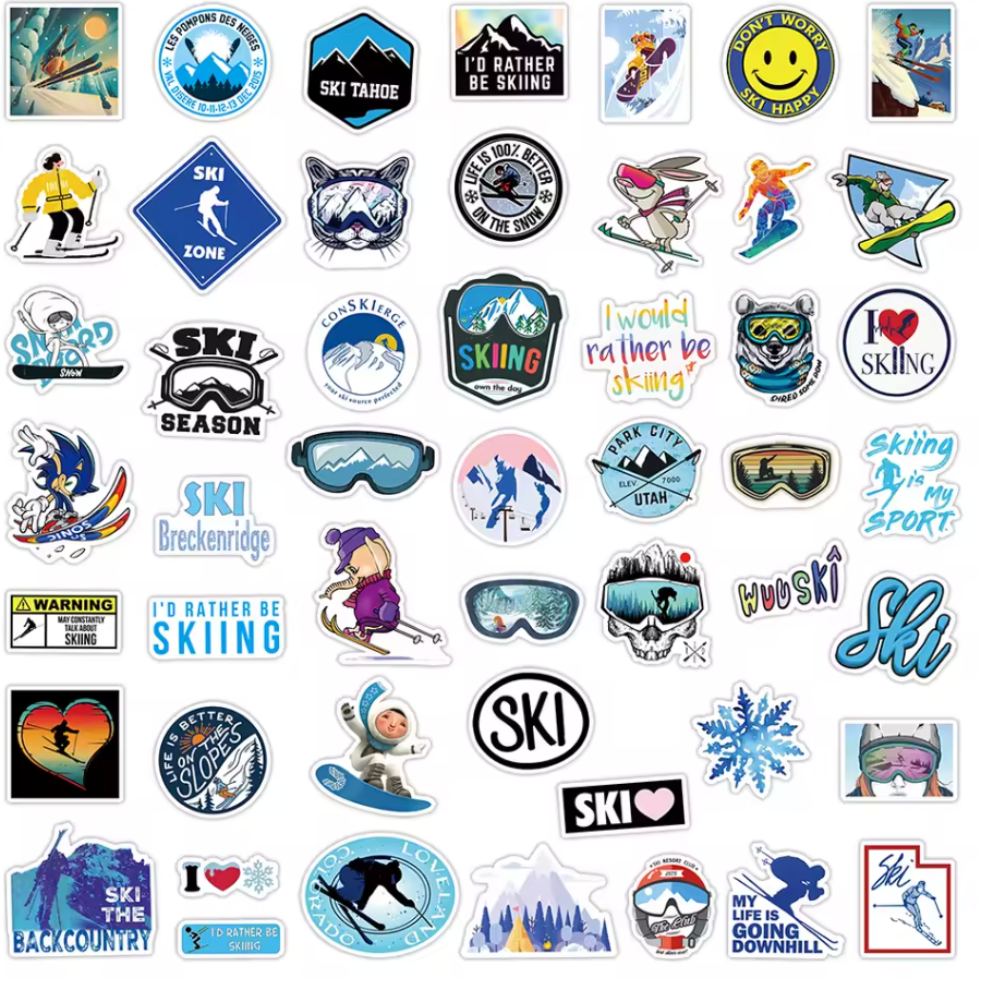 50pcs Ski Sticker